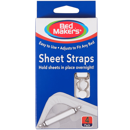 Levinsohn, Bed Maker's Adjustable Sheet Straps, 4 Pack, Fits Most Beds