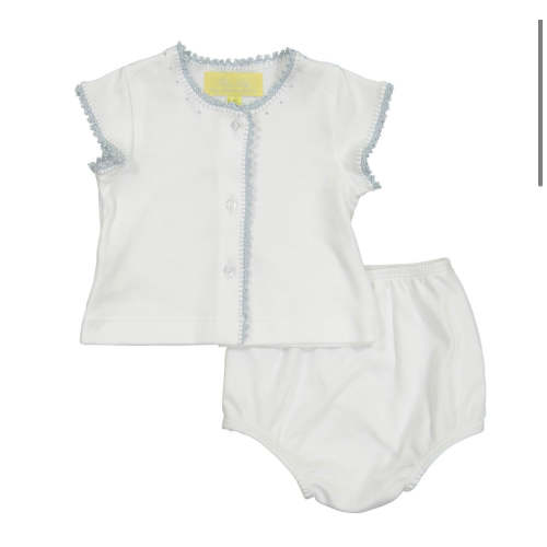 Jersey Diaper Set - Blue