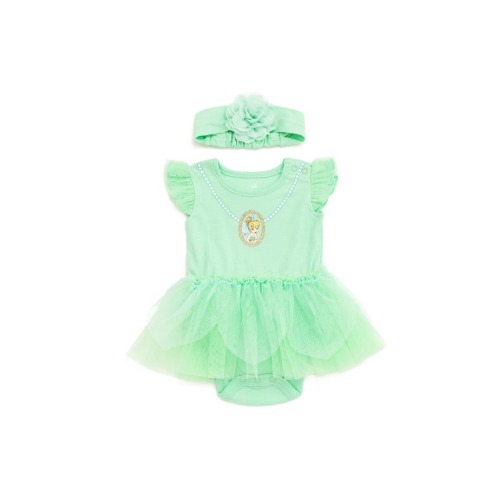 Peter Pan Tinker Bell Cosplay 2-Piece Tutu Bodysuit and Headband Set