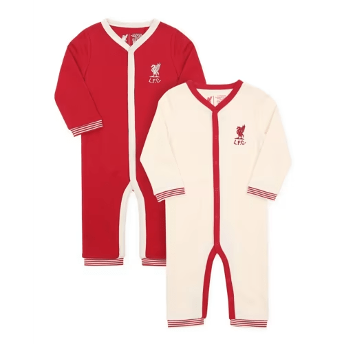 LFC Baby 2Pk Shankly Sleepsuits Red