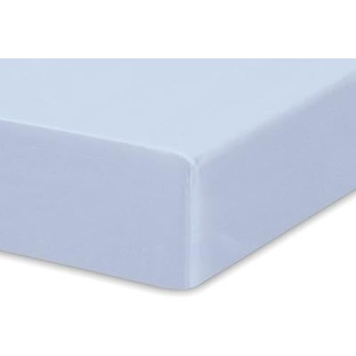 Crib Fitted Sheet by Pure Bamboo, Genuine 100% Organic Viscose Derived from Bamboo, Luxuriously Soft, Ultimate Cooling, Fits Standard Size Crib Mattress (Sterling Blue)