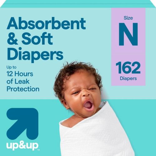 Disposable Diapers - Newborn Size - 162ct - up&up™