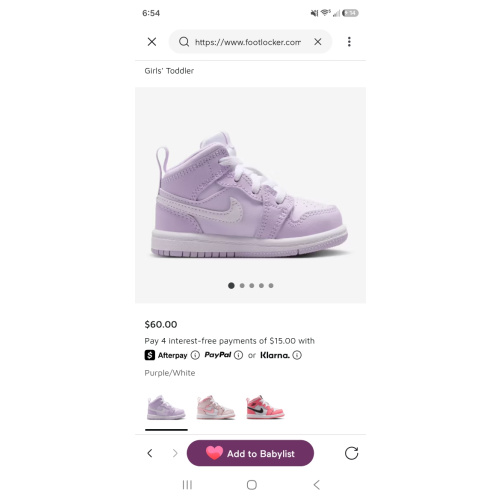 Jordan AJ 1 Mid - Girls' Toddler | Foot Locker