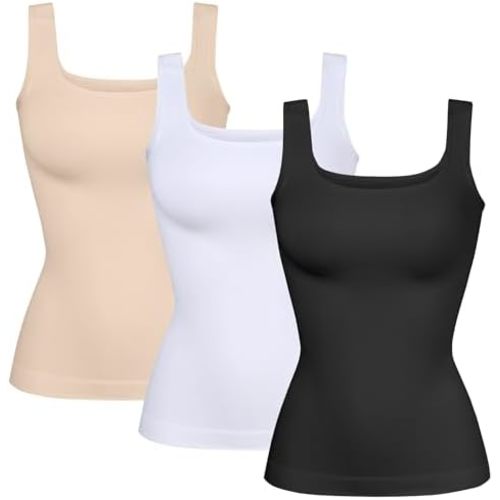 YIOIOIO Women Shapewear Tank Tops Tummy Control Compression Tops seamless Body Shaper Camisole