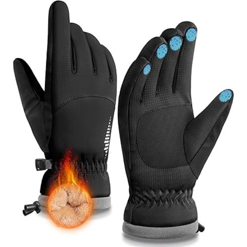 SIMARI Winter Waterproof Warm Gloves Women Men with Touchscreen Fingers, Ski Snow Windproof for Cold Weather Thermal, for Running Hiking Driving Cycling Outdoor Sports Daily Work