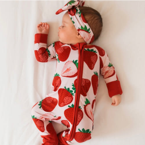 Berry Sweet (Strawberry) Romper – Jammie Session