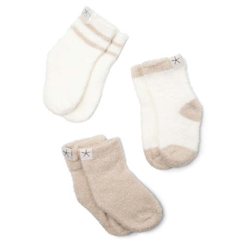 Barefoot Dreams Baby 3-Pack CozyChic Lite Sock