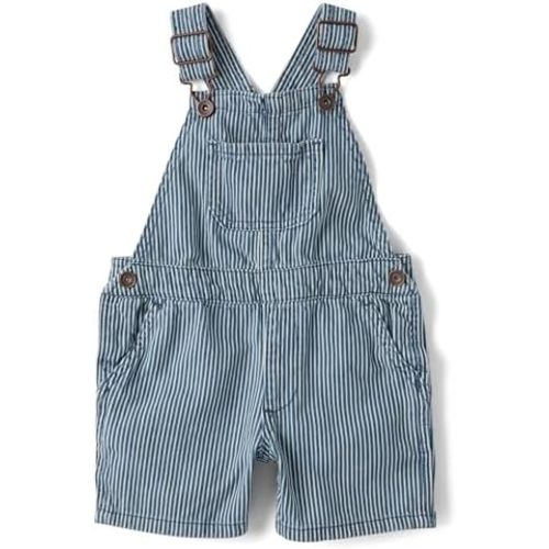 The Children's Place Baby Boys' And Toddler Denim Short Overall