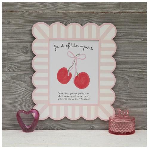Fruit Of The Spirit & Cherries Wood Wall Decor