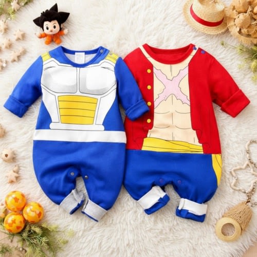 Anime baby Cotton Romper Outfit, cute cotton newborn long sleeve rompers , Cotton Toddler costume