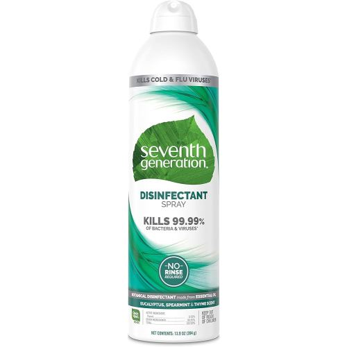 Seventh Generation Disinfecting Spray, Eucalyptus and Thyme, Disinfectant Made from Essential Oil, 13.9 Oz