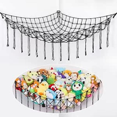 Amazon.com: Unicorn Castle Stuffed Animals Hammock Net Toy Storage Organizer, Stuffed Animals Storage Toy Holder Boho Wall Hanging Décor for Nursery Kids Play Room Bedroom, Black : Baby