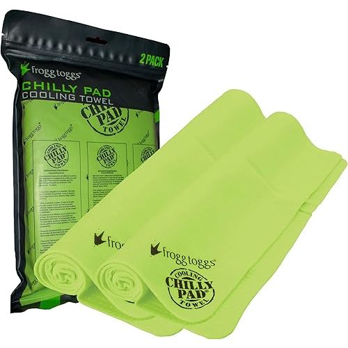 FROGG TOGGS Chilly Pad Cooling Towels, 2 Pack, 33" x 13"