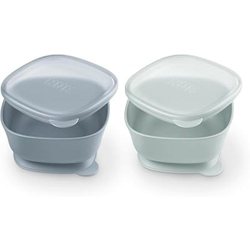 NUK for Nature Suction Bowl and Lid, Leak-Proof Lid, Microwave, Freezer, & Top Rack Dishwasher Safe, BPA-Free