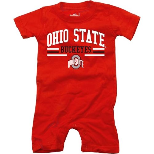 Wes and Willy Baby Sports Fan College Team Shorts Romper