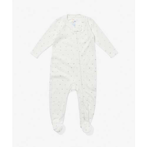 Marley Zip Pajama, Seafoam Hearts