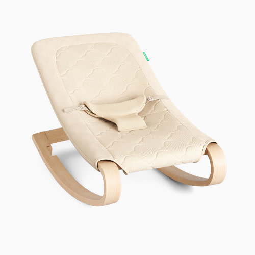 Newton Baby Wooden Baby Rocker - Sandstone