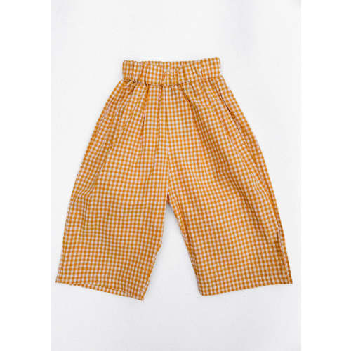 Gingham Pants- Orange
