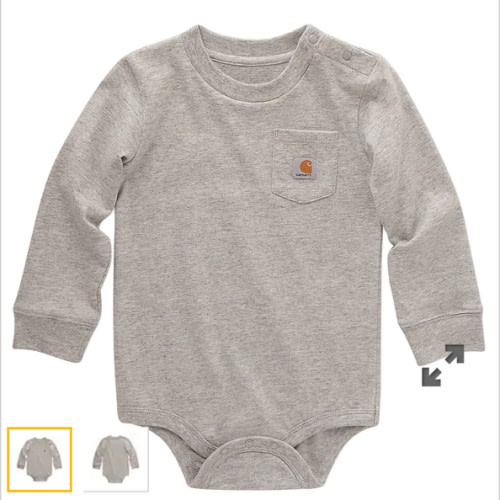Kids' Long-Sleeve Pocket Bodysuit | Pink Clothing & Gear | Carhartt