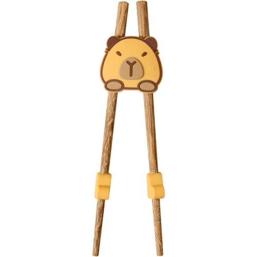 Kids Training Chopsticks, Capybara Training Chopsticks, Chopstick Helpers, Learning Wood Chopsticks for Kid Beginners Right or Left Hand