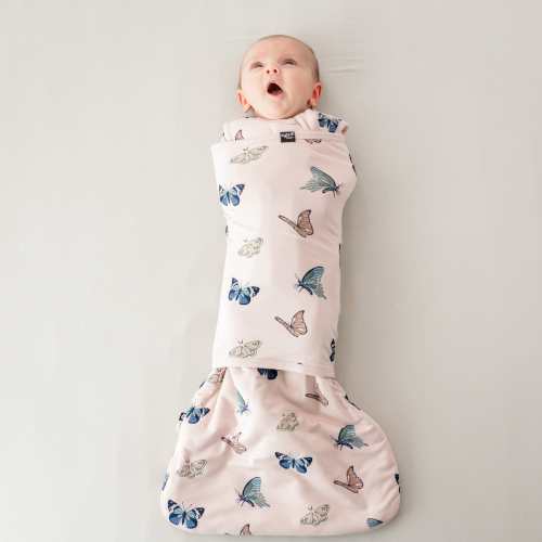 Sleep Bag Swaddler in Blush Butterfly 1.0 - Kyte Baby Shop
