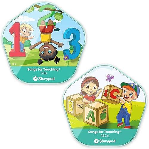 Storypod | Sing & Learn: ABCs & 123s Bundle | Audio Content for The Storypod Screen Free Audio Learning System for Preschoolers | SEL Audio Learning & Interactive Fun