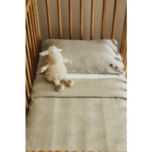 FUNDA NÓRDICA INFANTIL GASA RAYAS - Verde- (CRIB) 39,5 X 47 | ZARA Estados Unidos de América / United States