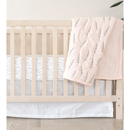 Bamboo Percale Quilt - Wildflowers Petal Pink