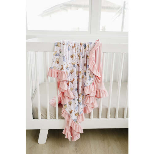 100 Acre Snooze Pink Ruffle Toddler Blanket – Jammie Jams