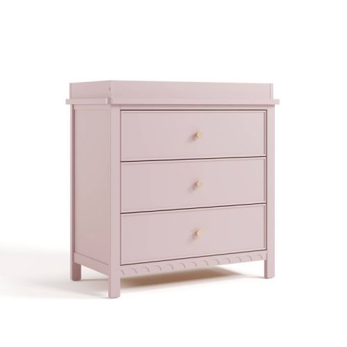 Graco Sasha 3 Drawer Dresser with Removable Changing Topper - Blush