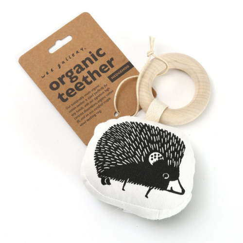 Organic Cotton Teether Toy / Hedgehog + sett – One Mercantile / Sett
