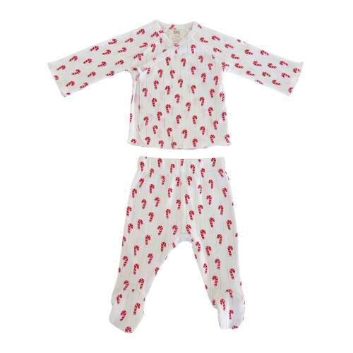 Candy Cane / Organic Pointelle Newborn Set – SpearmintLOVE