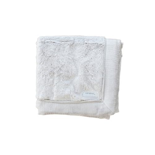 SARANONI Luxury Receiving Blankets for Babies | Ultra-Soft Lush and Boutique Quality Baby Blanket | Feather - 40” x 30”