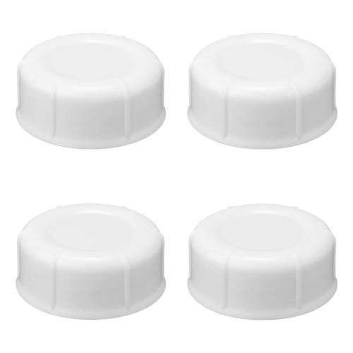 4pcs Travel Bottle Caps for Dr Brown & Medela Bottles, BPA Free Narrow Baby Bottle Lids Replacement No Leak Storage Cap Accessories Parts for Ameda Evenflo Gerber Baby Bottles (White)