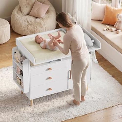 PAKASEPT Changing Table Dresser with Removable Diaper Changing Station