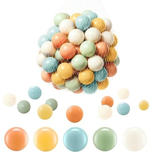 Crush-Proof Balls, BPA-Free Plastic Balls for Toddlers Indoor Play Non-Toxic and Safe. Works for playpens, Parties, Amusement Activities, Birthday and Christmas Occasions.