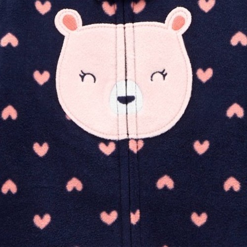 Baby Girls' Bear Fleece Sleep N' Play - Just One You® made by carter's Blue, Size: 9M
