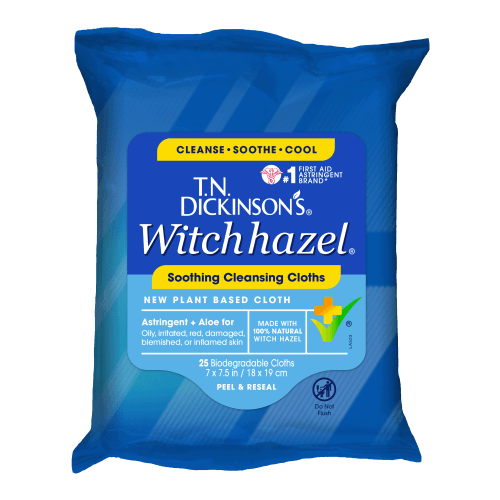 T.N. Dickinson's Witch Hazel Cleansing Cloths, 25 ct HSA/FSA Eligible