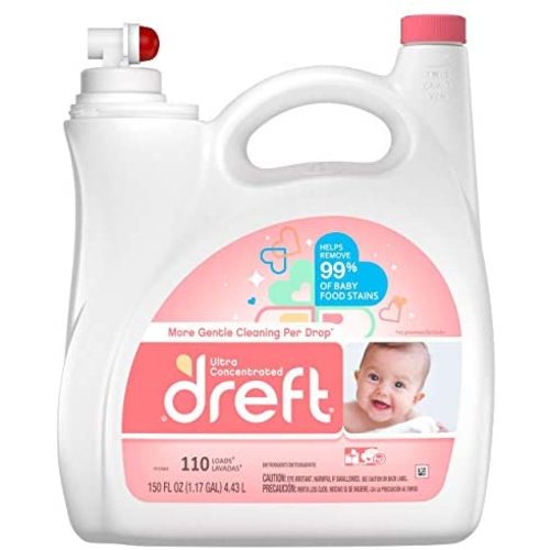 Dreft Concentrated Liquid Hypoallergenic Detergent 96 Loads 150 Fl Oz