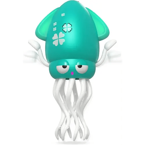 Dancing Squid Baby Toy, Crawling Octopus Squid Tummy Time Toy, Rechargeable Magic Dancing Music & LED Octopus for 3 4 5 6 Year Old Kids Boy Girl Birthday Gifts, Funny Squid for Floor Games (Green)