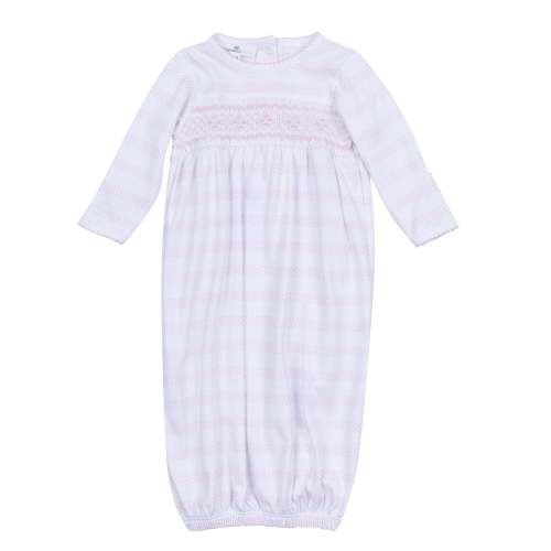 Baby of Mine Smocked Gown - Pink