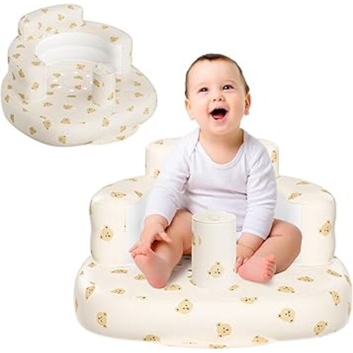 Amazon.com : Momsnug Inflatable Baby Seat for Babies 3 Months and Up, Inflatable Baby Chair, Floor Seats for Sitting Up, Baby Seats for Infants, Blow Up Baby Chair with Built in Air Pump : Baby