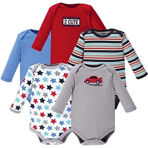 Luvable Friends baby-girls Cotton Long-sleeve Bodysuits