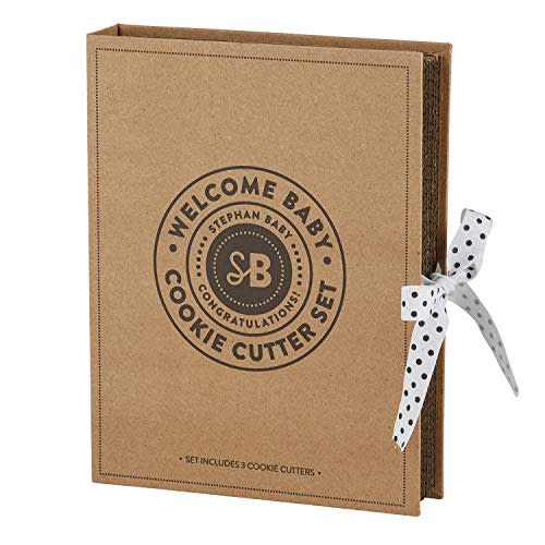 Stephan Baby Keepsake Cookie Cutter Boxed Set + Sugar Cookie Recipe, Baby Blessings