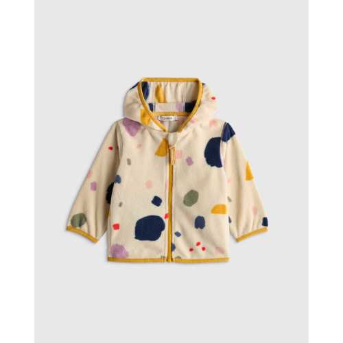 Kids Microfleece Cozy Jacket - Baby in Abstract Geo