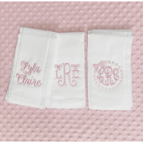 Personalized Burp Cloths