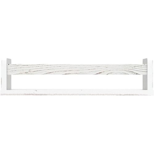 NATURE SUPPLIES Set of 3, 16.4 inch Nursery Book Shelves Made of Solid Wood for Books, Toys, Decor, Wall Kids Bookshelf, Floating Shelf, Ideal Storage for Nursery or Playroom Organization,Whitewashed