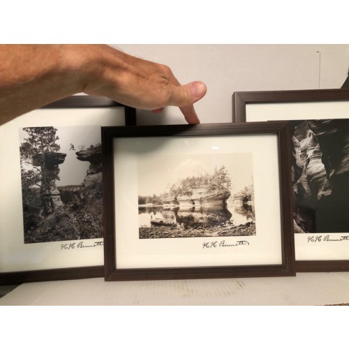 H H BENNETT PHOTOGRAPHS WISCONSIN DELLS LICENSED REPRODUCTIONS. SET OF 3