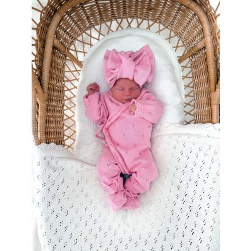 Dahlia Full Length Pointelle Romper - Blossom