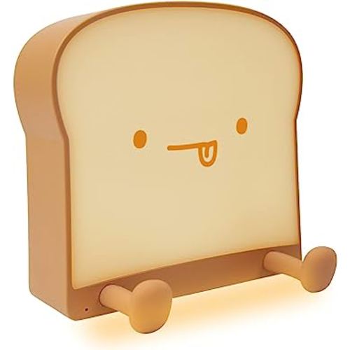 QANYI Cute Night Light Toast Bread LED Night lamp with Rechargeable and Timer, Portable Bedroom Bedside Bed lamp Birthday Gifts Ideas for Tween Teenage Teenager Teens Girls Boys Kids Women